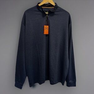Enzo Tovare quarter zip Shirt Pullover Navy Blue  Luigi 3 Men’s 3XL NWT